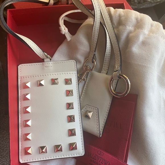 Valentino Accessories - Authentic VALENTINO GARAVANI Studs card/Keychain..